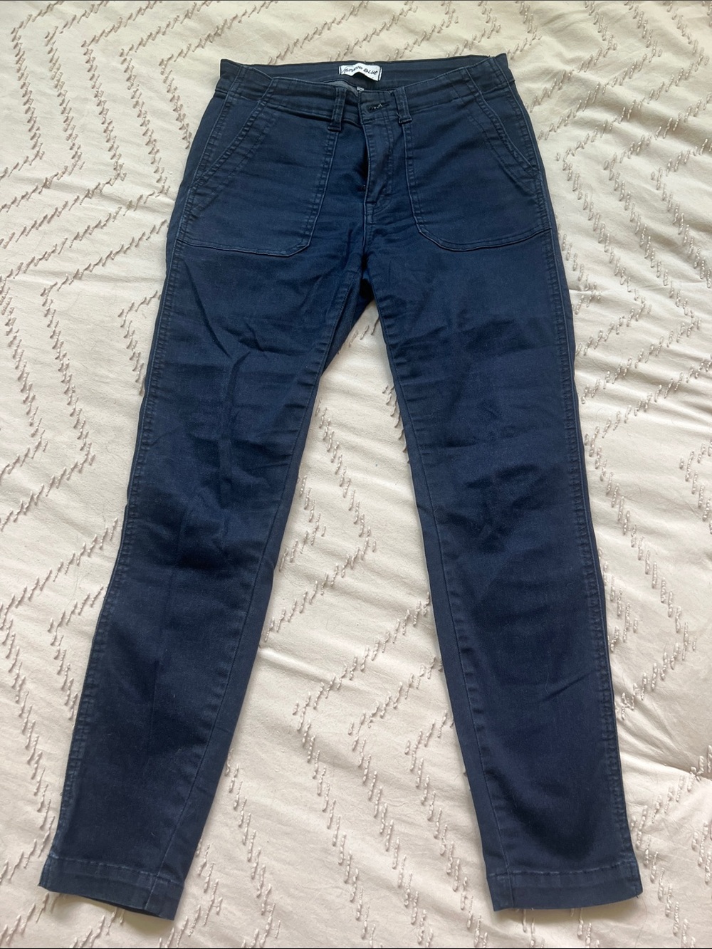 High-Rise Skinny Jeans in Deep Navy